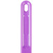 A purple rectangular polypropylene sandwich spreader with a hole in the middle.