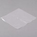 A roll of LK Packaging clear plastic sandwich bags with white writing on a gray surface.