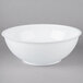 A case of 25 white Fineline high profile plastic catering bowls.