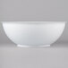 A white Fineline high profile catering bowl.