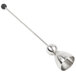 A stainless steel Matfer Bourgeat egg topper with a black handle.