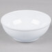 A white Thunder Group melamine pho noodle bowl.