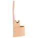 A tan leather Unger window cleaning tool holder with two pockets.