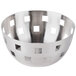 An American Metalcraft stainless steel round bowl with checkered squares on it.
