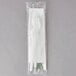 Eco-Products Plantware plastic fork and spoon in a white package.