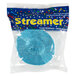A Creative Converting pastel blue crepe streamer in a plastic bag.