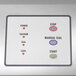 The control panel of a Hamilton Beach vacuum packaging machine with red and black text.