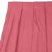 A Snap Drape Dusty Rose Box Pleat Table Skirt with Velcro® Clips.
