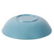 A blue Elite Global Solutions crackle bowl with a round lid.