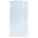A clear plastic bag with blue stripes containing white rectangular Curtron Polar Reinforced door strips.