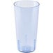A clear plastic Cambro tumbler with a white background.