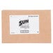 A brown Sun bleach powder box with a white label.