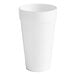 A white styrofoam cup.
