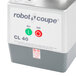 A Robot Coupe CL40 continuous feed food processor on a white background.