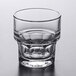 A Libbey Gibraltar clear glass with a short rim.