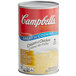 A 50 oz. can of Campbell's Condensed Cream of Chicken Soup with a red and white label.