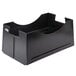 A black plastic storage box with a handle for a Sterno Chalkboard Chafer Frame on a white counter.