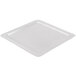A white square American Metalcraft lid for a pizza pan.