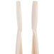 A pair of beige Thunder Group flat grip tongs.