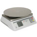 A Cardinal Detecto rotating digital ingredient scale with a round metal platform.