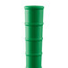 A green cylindrical plastic tube with a white lid.