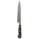 A Mercer Culinary Renaissance forged riveted fillet knife with a black handle and black blade.