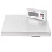 A Cardinal Detecto stainless steel electronic pizza scale with a white digital display.