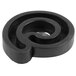 A black rubber cam regulator with a spiral design.