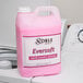 A pink Noble Chemical container of Eversoft concentrated liquid laundry softener.