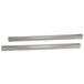A pair of metal rods for Metro shelving with a white background.