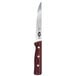 A Victorinox boning knife with a rosewood handle.