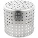 A silver metal Vollrath Wear-Ever boiler/fryer basket with holes.