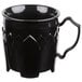 A black Dinex Fenwick insulated mug with a handle.