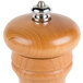 A Fletchers' Mill Federal 4" Cherry Wooden Pepper Mill with a silver metal top.