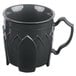 A graphite grey Dinex insulated mug with a handle.