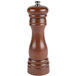 A Fletchers' Mill Federal 6" Walnut Stain Wooden Pepper Mill with a metal top and wooden handle.