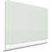 A Quartet white glass markerboard with a white border.