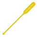 A yellow WNA Comet paddle stirrer with white customizable text.