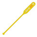 A yellow paddle stirrer with white text reading "Spirit" on it.