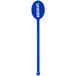 A blue plastic WNA Comet oval stirrer with white text.