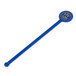 A blue WNA Comet stirrer with a gold circle.