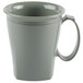 A grey Cambro Harbor Collection insulated mug with a handle.