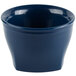 A navy blue Cambro insulated plastic bowl.