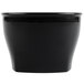 A black Cambro insulated bowl with a black lid.