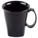 A black Cambro insulated mug with a handle.