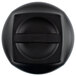 A black plastic dome with a small hole in the top.