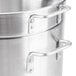 A Thunder Group aluminum double boiler pot with handles.