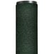 A forest green roll of Notrax Sabre carpet with a black label.