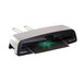 A black and grey Fellowes Neptune 3 laminator with a green light.