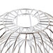 A Clipper Mill chrome plated iron wire basket with a circular design.